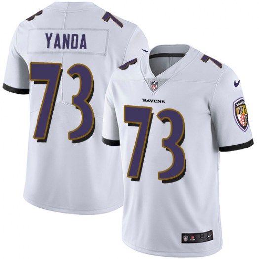 Youth Baltimore Ravens #73 Marshal Yanda White Vapor Untouchable NFL Jersey
